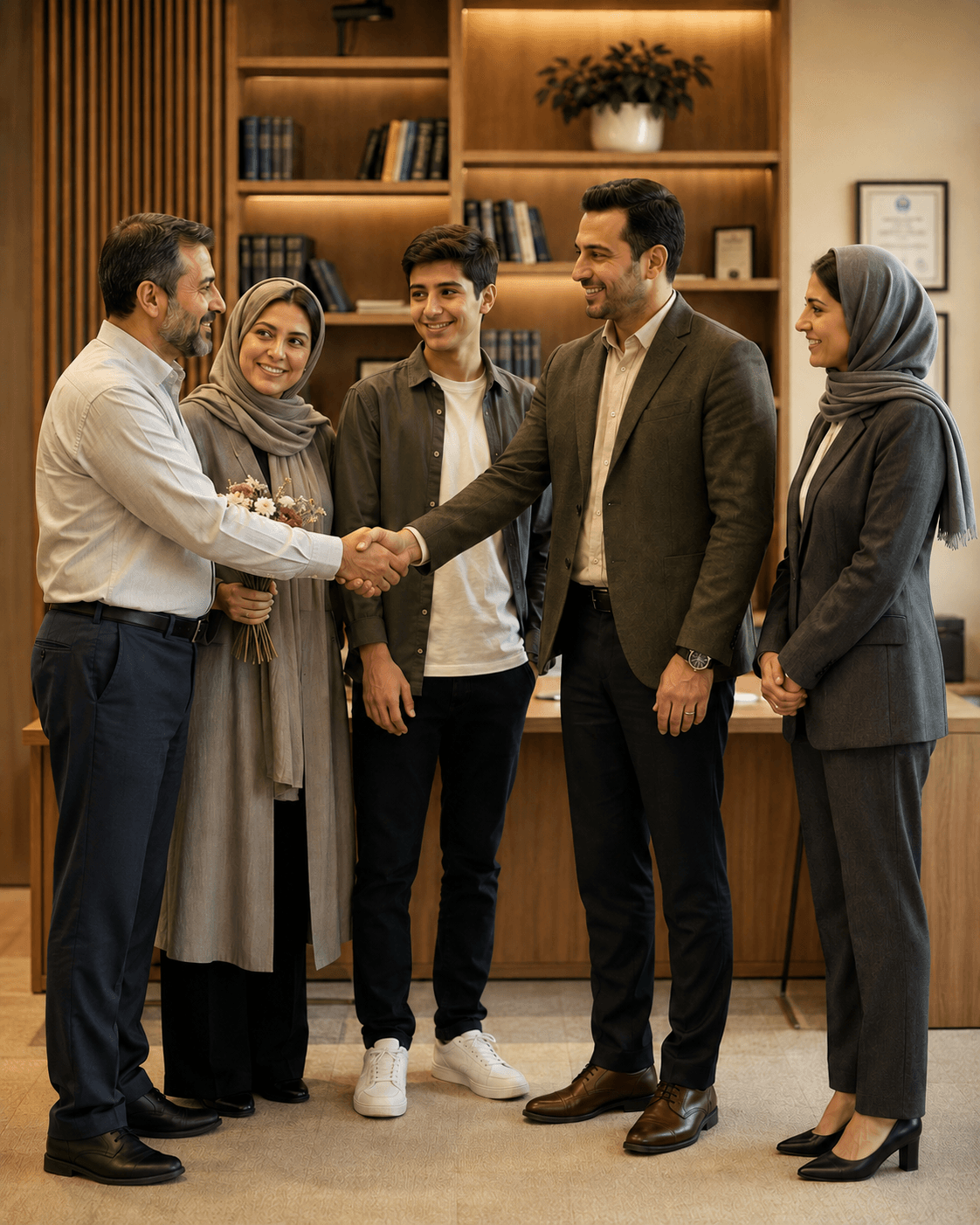 منتور MentorMe در حال راهنمایی یک دانش‌آموز در برنامه‌ی پذیرش او