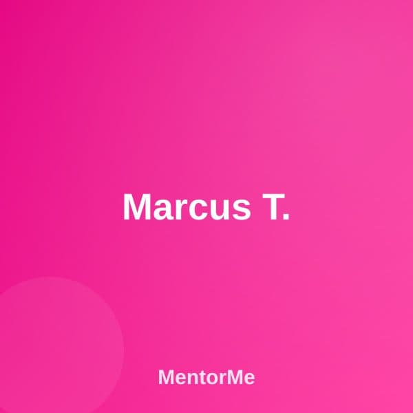 Marcus T. — داستان موفقیت MentorMe