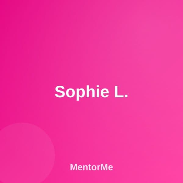 Sophie L. — داستان موفقیت MentorMe